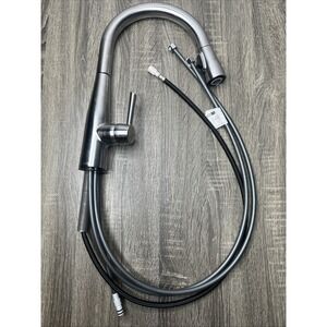 Delta Essa Pull-Down Bar/Prep Kitchen Faucet Arctic Stainless Steel Excellent!